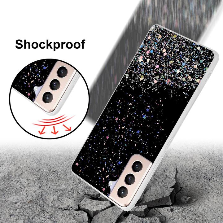 Actual product image Cadorabo TPU cover sparkling glitter (Samsung Galaxy S21+)