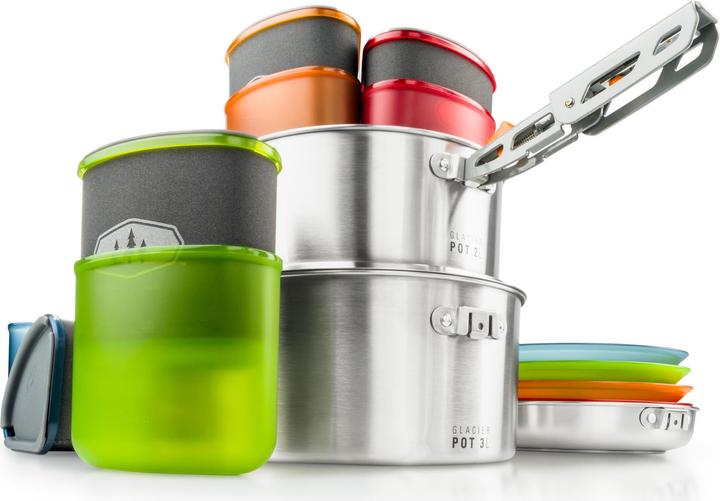 Actual product image GSI Glacier Stainless Camper Cooking Set