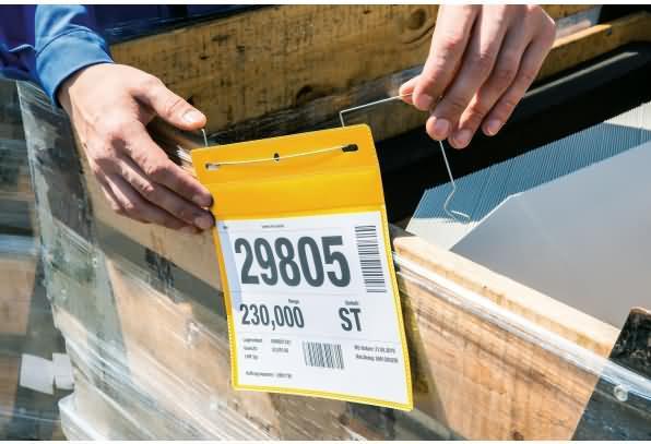 Image du produit Durable Pochettes signalétiques avec fil de suspension (A4, De part et d'autre)