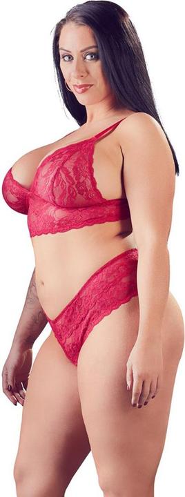 Actual product image Cottelli Collection Bra And Thong Ouvert (XL)