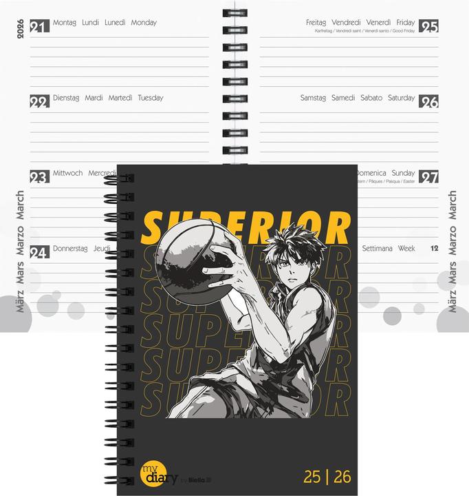 Actual product image Biella Agende scolastiche mydiary Wire-O (12 x 16.5 cm, Multilingual)