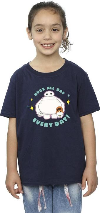 Immagine prodotto Disney Big Hero 6 Baymax Hugs Everyday Maglietta Ragazze (140, 146)