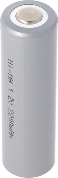 Actual product image AccuCell Battery HHR2200 Mignon AA Cell NiMH Battery Flat Top with (AA, 2200 mAh)