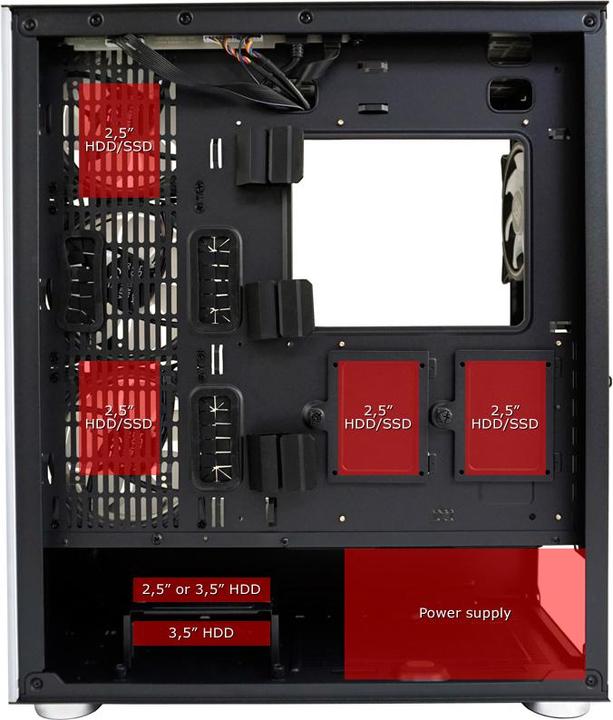 Produktbild LC-Power Gaming 808B - Skylla X (mATX, Mini-ITX, ATX)