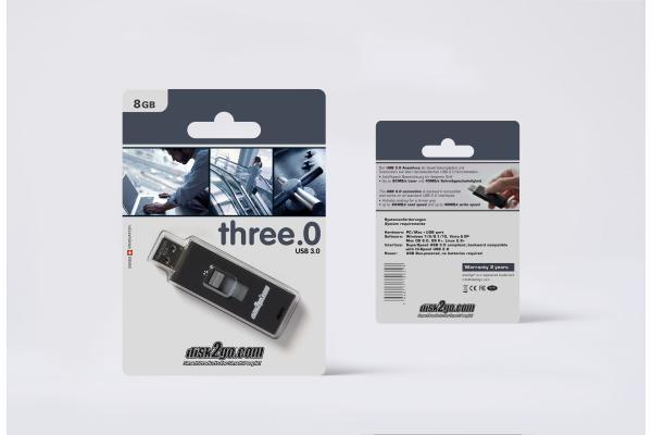 Produktbild Disk2go Three.O (8 GB, USB-A)