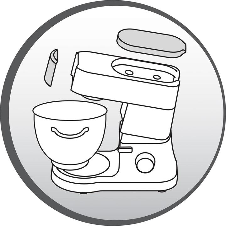 Image du produit Moulinex Robot de cuisine Masterchef Grande Argent (1500 W)