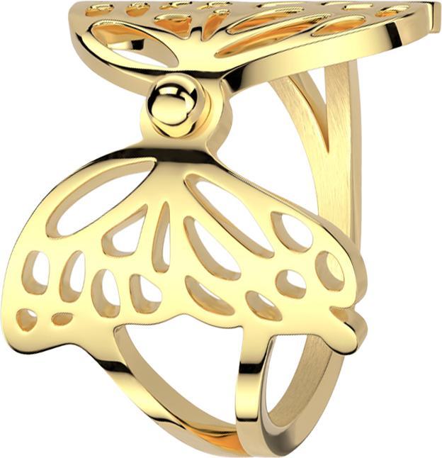 Produktbild Star Piercing Ring vergoldet Schmetterling (20, 950 Platin)