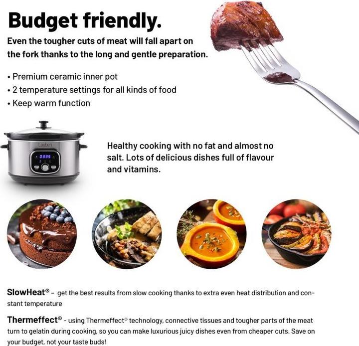 Immagine prodotto Lauben Ryżowar Slow Cooker 3500SB