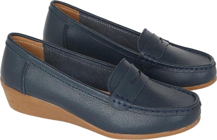 Good For The Sole Womens/Ladies Niamh Leather Wide Loafers (39)