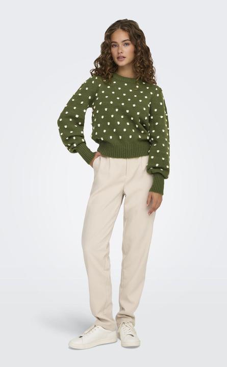 Actual product image JdY Regular fit High neck Long cuffs Puff sleeves Pullover Knitted jumper (XXL)