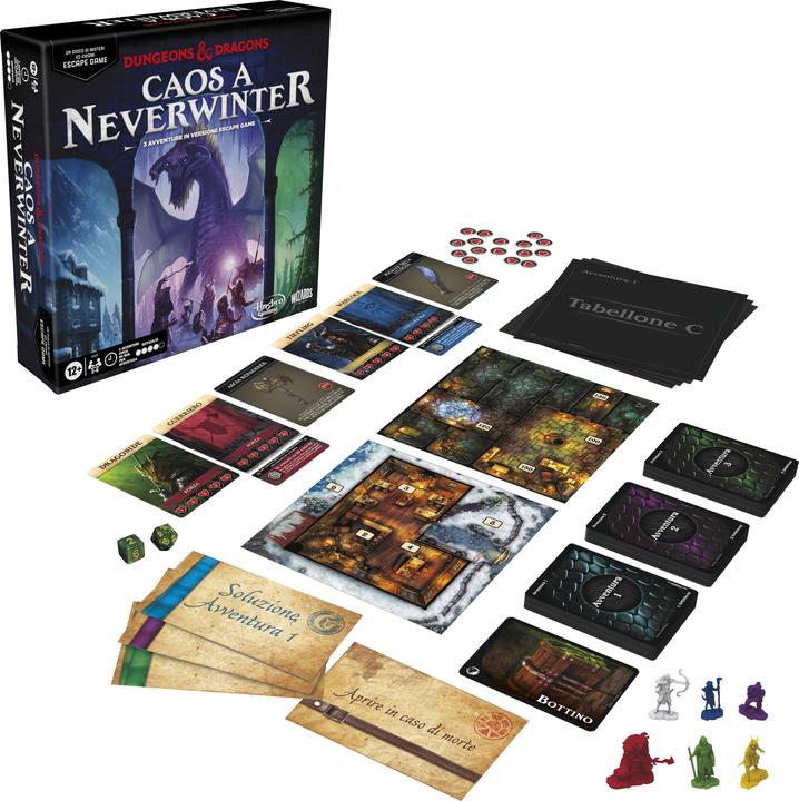 Immagine prodotto Hasbro Gaming Dungeons & Dragons: Caos a Neverwinter, un gioco di misteri ed enigmi in versione Escape Game, gioco