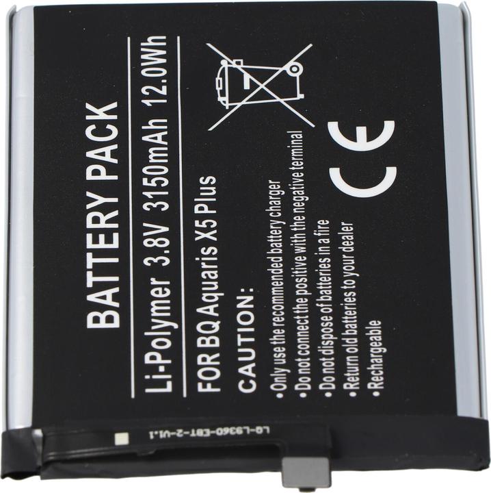 Immagine prodotto AccuCell Batteria BQ Aquaris X5 Plus, 3200