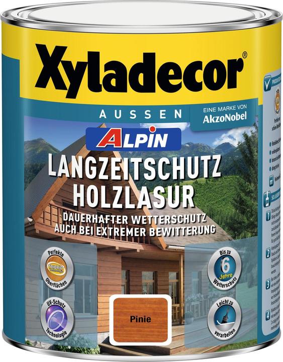 Image du produit Xyladecor Alpin protection longue durée lasure pour bois pin (Pin sylvestre, 1 l)