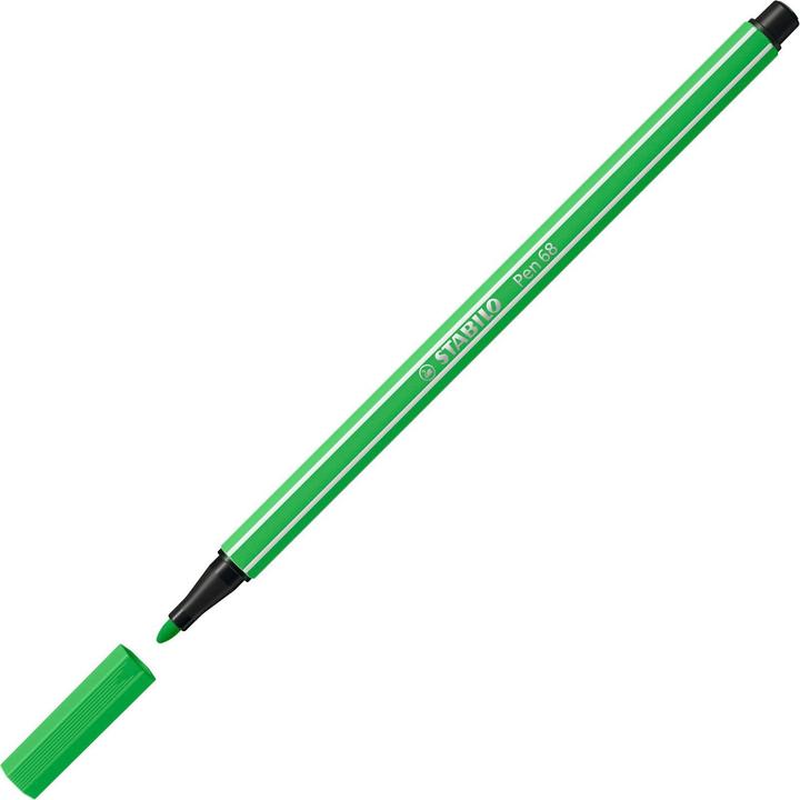 Produktbild STABILO Premium-Filzstift - Pen 68 - 10er Pack - laubgrün (Laubgrün, 10 x)