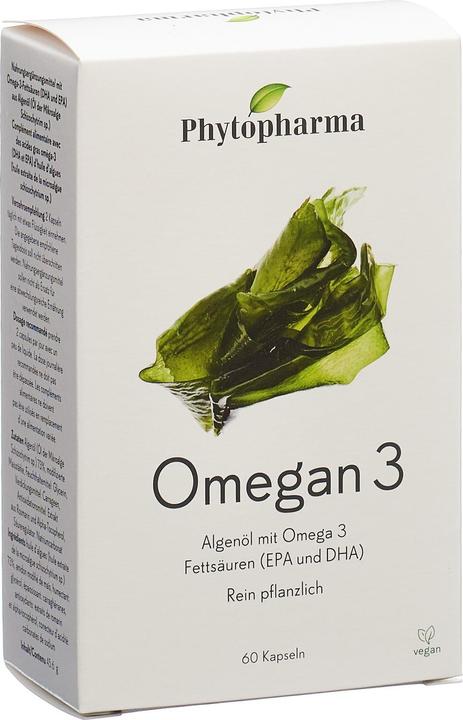 Immagine prodotto Phytopharma Omegan 3 Capsule di olio d'alga vegano (1 Pezzo/i, Pillole, 75 g)