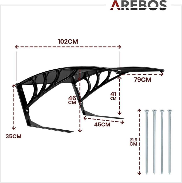 Produktbild Arebos Carport (Mähroboter, Mähroboter Garage)