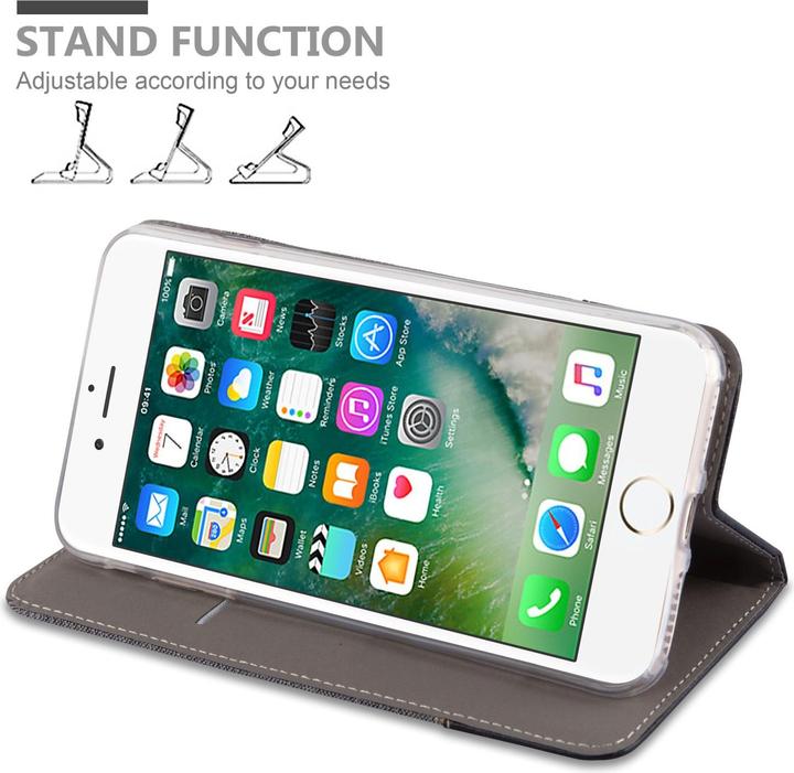 Image du produit Cadorabo Book Jeans Optik Cover (Apple iPhone 7 Plus, Apple iPhone 7s Plus)