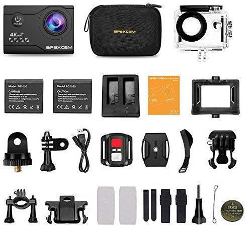 Image du produit Apexcam Caméra d'action 4K (30p, WiFi)