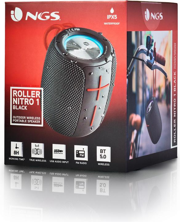 Immagine prodotto NGS Scooter nitro 1 nero (8 h, Batteria ricaricabile)