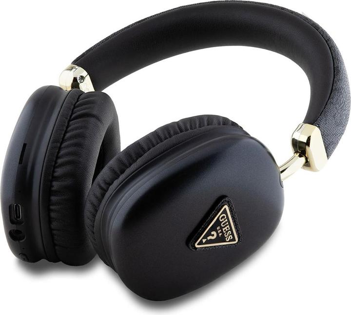 Actual product image Guess PU Leather 4G Triangle Logo Earphones - black (32 h, Wireless)
