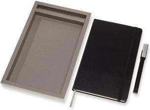 Immagine prodotto Moleskine Set notebook, grande/A5, nero + penna a sfera (A5, Righe, Copertina rigida)
