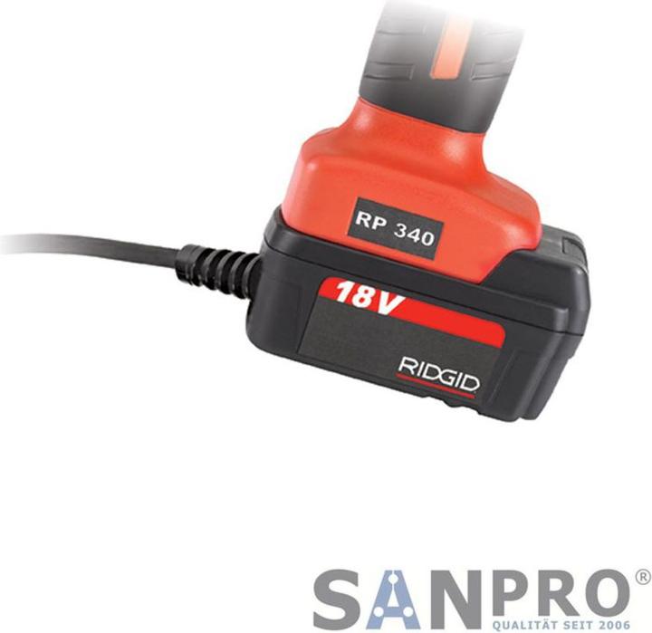 Actual product image Ridgid 230V mains adapter/power supply unit 5m cable also for Viega 18V cordless crimping machines