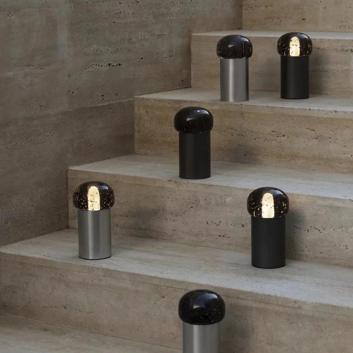 Actual product image Blomus IRIS mobile LED light for indoor and outdoor use grey metallic (115 lm)