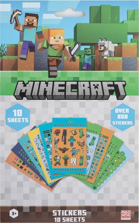 Minecraft Adesivi Misura Confezione 800