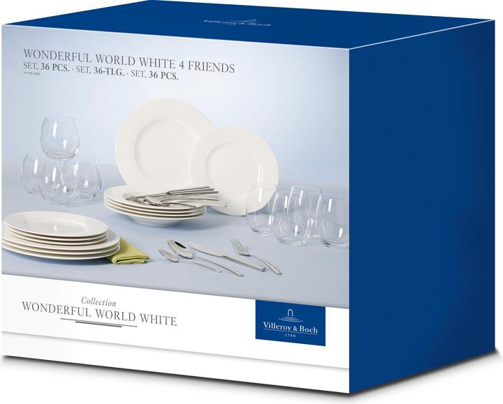 Produktbild Villeroy & Boch 4 Friends Set 36tlg. Wonderful World White (36 Stück)