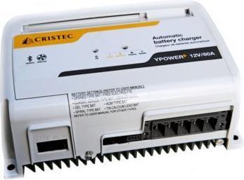 Produktbild Cristec Batterieladegerät mit 4 Ausgängen - ohne Lüfter. bluetooth (12V, 40 A)