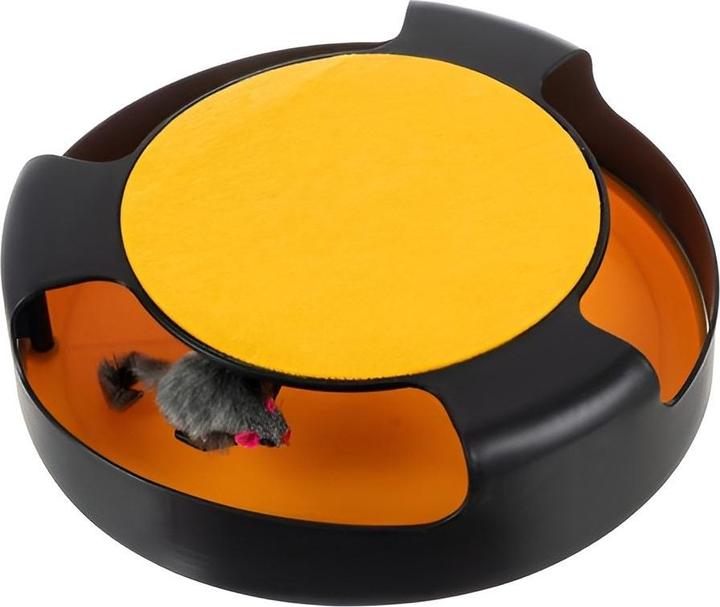 Purlov A toy for a cat - a wheel with a mouse (Catmint toy)