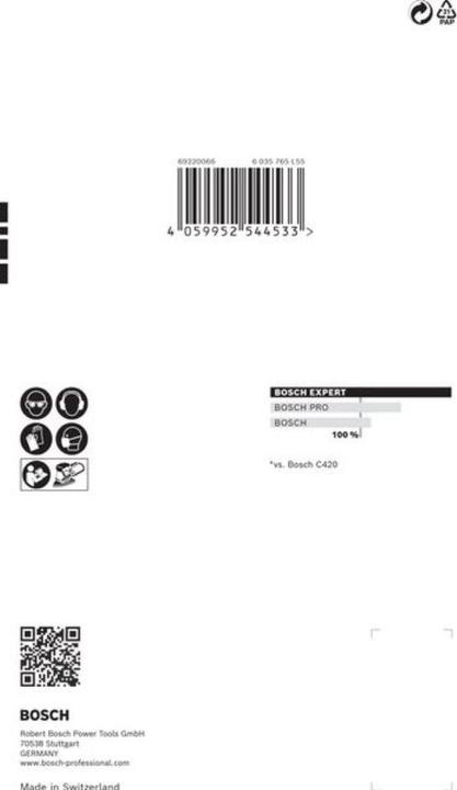 Image du produit Bosch Professional Zubehör EXPERT C470 Papier abrasif à 7 trous pour ponceuses Multi, 100 x 150 mm, G 60, 10 pcs. (60)