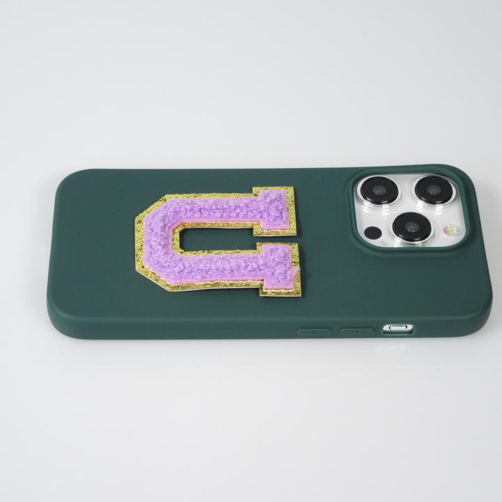 Produktbild PhoneLook Sticker Aufkleber für Handy/Tablet/Computer 3D gestickt Violett Buchstabe B