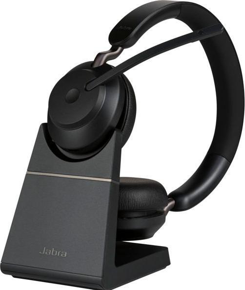 Produktbild Jabra Headset Evolve2 65 Duo UC Schwarz, USB-A, Ladestation (Kabellos, USB-A)