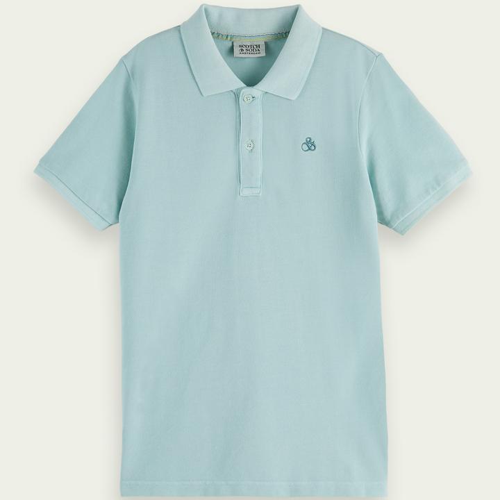 Scotch Shrunk „Garment Dye“ Poloshirt aus Piqué (128)