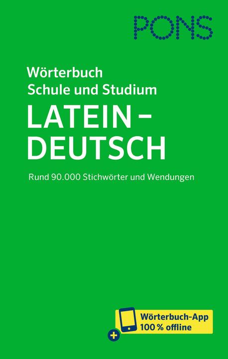 Immagine prodotto Wörterbuch für Schule und Studium Latein (Tedesco, Latino, PONS, 2024)