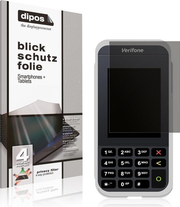 Produktbild Dipos Privacy Blickschutzfolie 4-Way (1 Stück, Verifone e285)