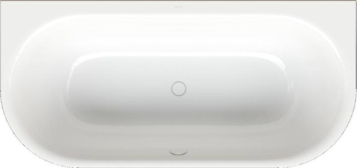 Actual product image Bette Pre-wall bath double bath Lux Oval I Silhouette 85 x 180 cm white smooth 3416 (177 l, 180 cm, 85 cm)