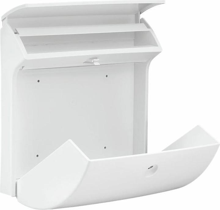 Immagine prodotto Burg Wächter Cassetta delle lettere in plastica LxHxP 384/375/145 mm Classico bianco con sportello + fermo di