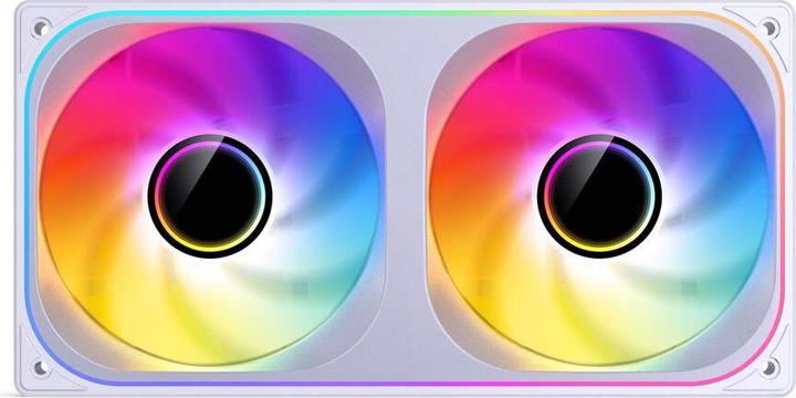 Actual product image Jonsbo ZB-240 Infinity Mirror ARGB PWM Lüfter - 240mm, weiss (240 mm)