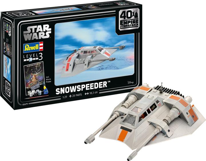 Produktbild Revell 05679 Star Wars Snowspeeder 40th Anniversary Science Fiction Bausatz 1:29