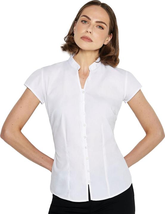 Actual product image Kustom Kit Womens/Ladies Continental V Neck Capped Sleeved Blouse (46 D)