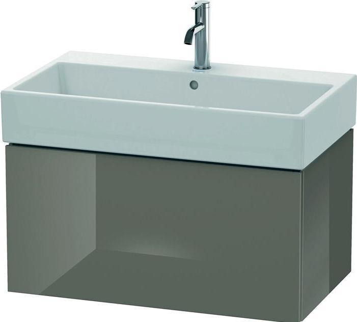 Actual product image Duravit Vanity unit L-CUBE 394x784x459mm flannel grey high gloss (78.5 x 39.5 x 46 cm)