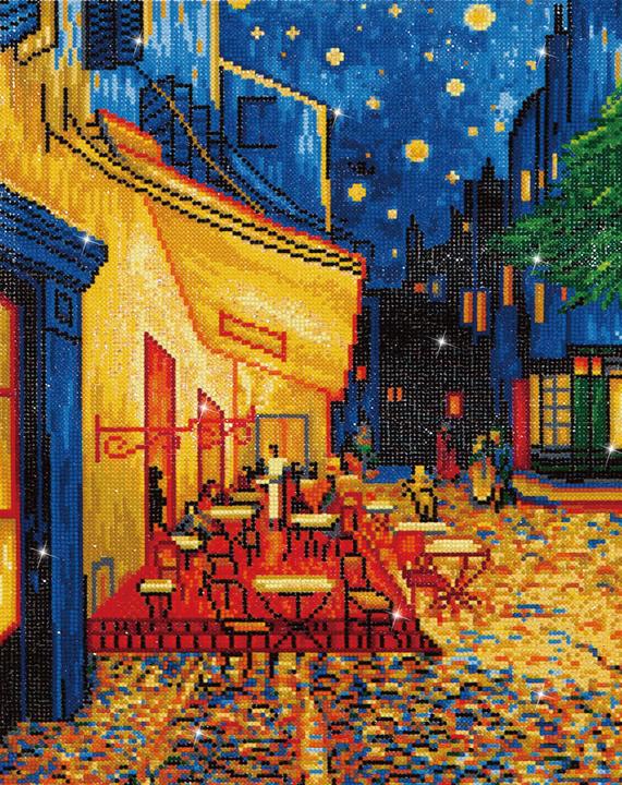 Productafbeelding Diamond Dotz Café Bij Nacht Knutselset (Van Gogh) 42 x 52 cm