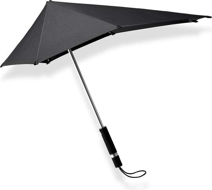 Senz Original Long Stick Storm Regenschirm, Schwarz Pur