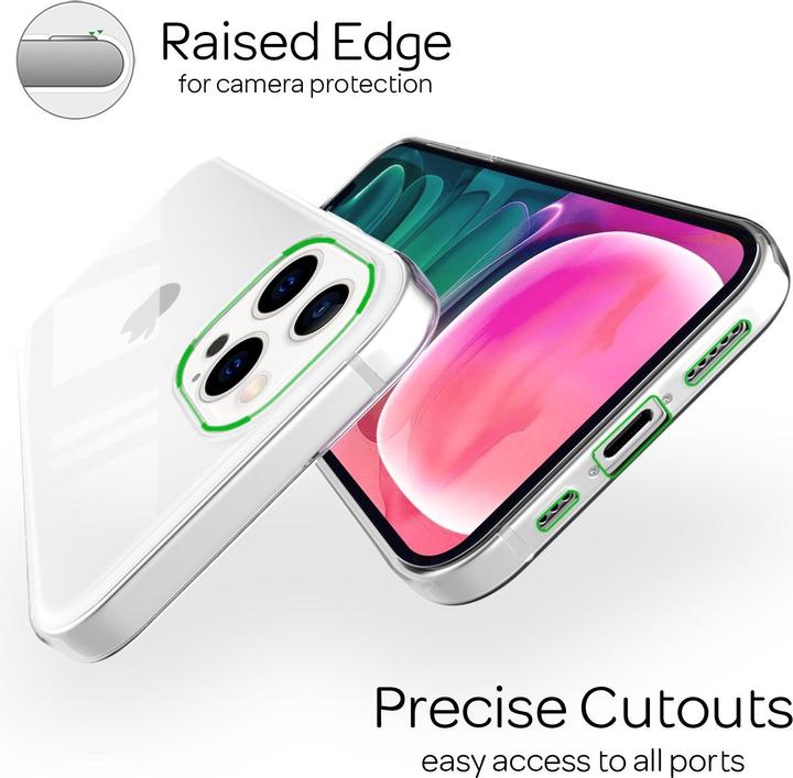 Produktbild Nalia Klare Silikon Handyhülle (Apple iPhone 13 Pro)