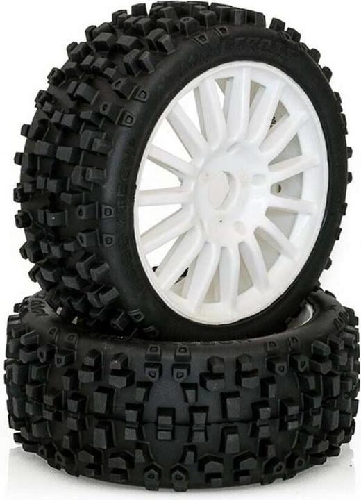 Produktbild Hobbytech Kompletträder MAXI CROSS Buggy Weiss, 1:8, Felgengrösse