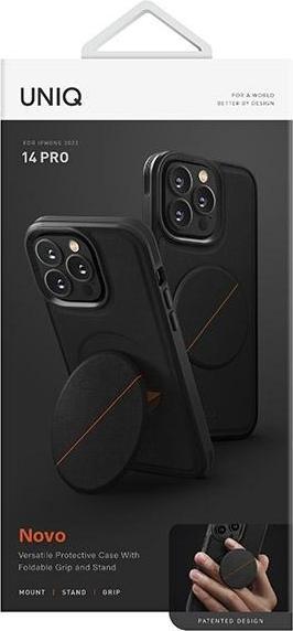 Actual product image Uniq etui Novo iPhone 14 Pro 6.1" czarny/midnight black (Apple iPhone 14 Pro)