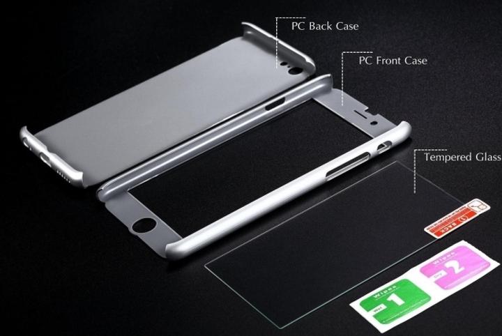 Productafbeelding Floveme 360 graden kogelvrij glas case iPhone 6/6S all-round bescherming (1 Stuk, Apple iPhone 6s)