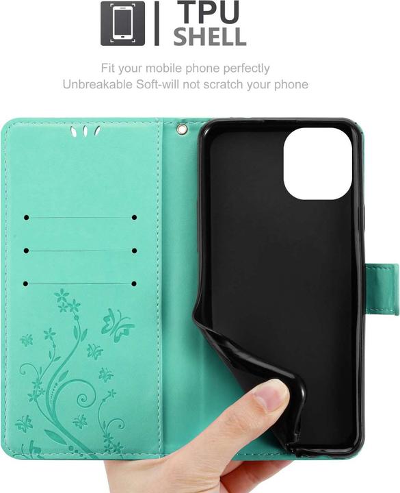 Produktbild Cadorabo Hülle für Apple iPhone 15 mit Blumen Muster (Apple iPhone 15)
